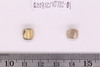 Gold in glass Beads